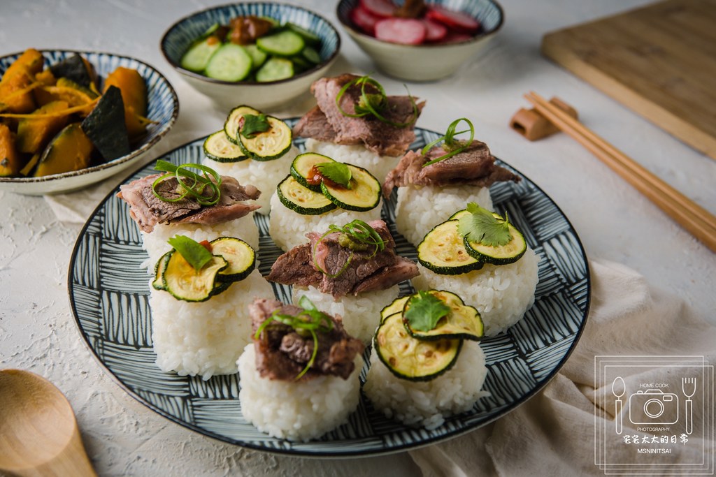 料理食譜：牛小排飯糰子與櫛瓜飯糰子，自己做飯糰【宅宅太太的日常】 @嘿!部落!