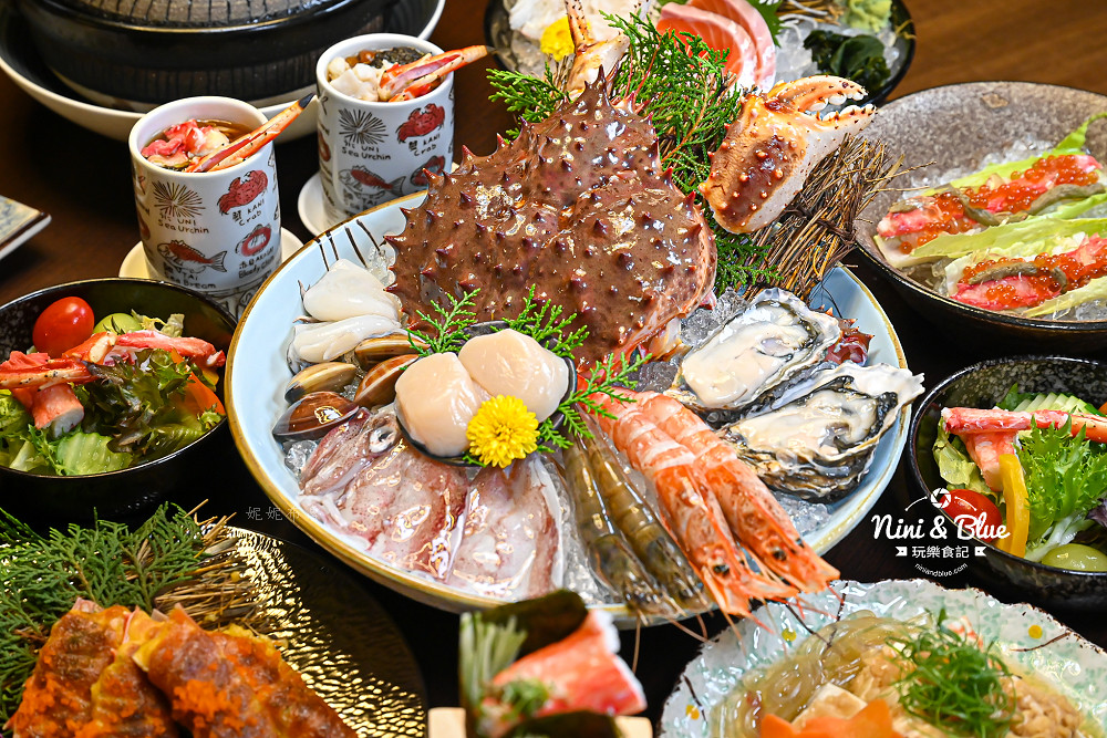 台中南屯美食-植間森林餐酒館，客製化水產海鮮日式料理、帝王蟹12吃