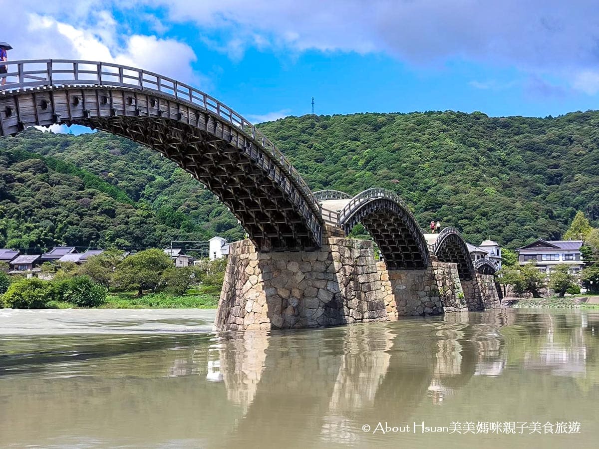 日本山口縣岩國市必玩景點分享 錦帶橋一日遊 日本三大名橋之一 建於錦川河面上的五拱橋 @嘿!部落!