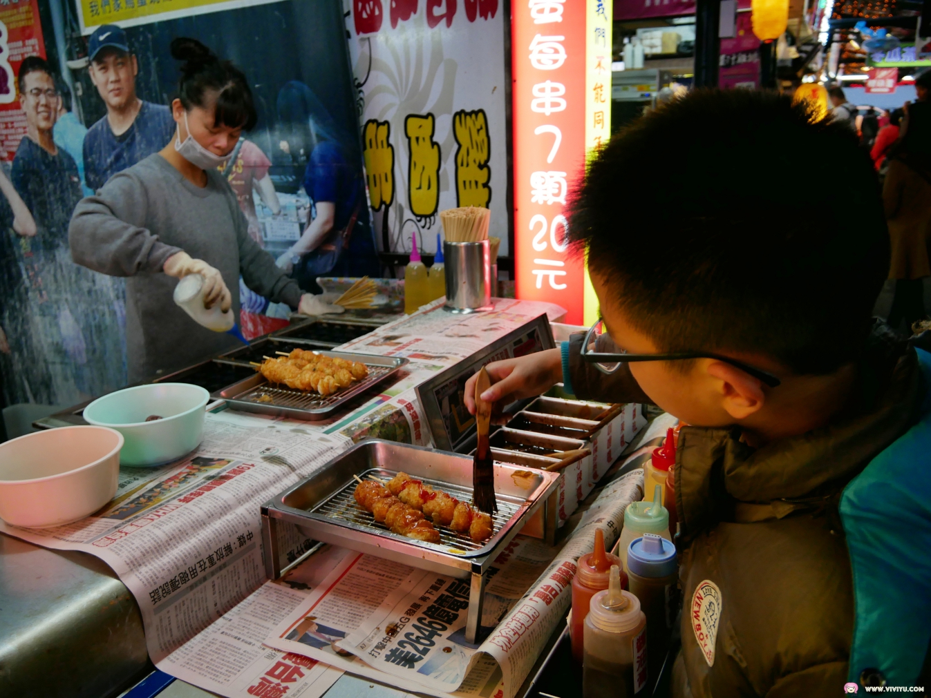 新北夜市,新北市美食,最大夜市,樹林夜市,樹林興仁花園夜市 @VIVIYU小世界