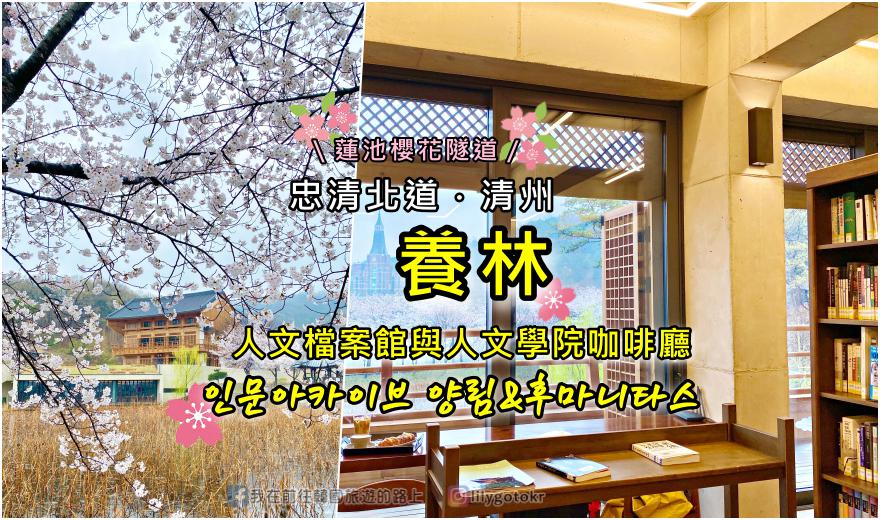 63)忠清北道．清州｜韓屋咖啡廳「養林人文檔案館與人文學院咖啡廳」，前方還有蓮池櫻花路 @嘿!部落!