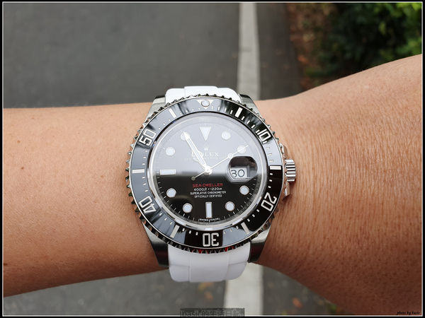 ROLEX 126600單紅海使MK1換白色膠帶囉..(維瑞亞 , VAGENARI)