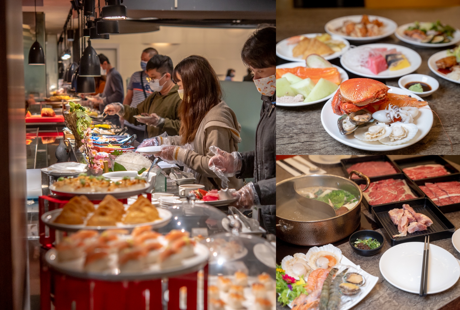 【台中美食】台中吃到飽推薦｜新天地崇德旗艦店樂食自助百匯～和牛火鍋＋百道生鮮百匯任你吃到飽。加＠LINE好友還送鮑魚、扇貝、麵包蟹