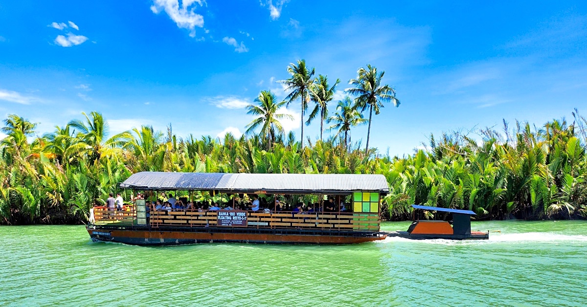 菲律賓景點》Rio Verde Floating Resto～薄荷島必訪羅伯克河漂流竹筏餐廳，菲式風味自助餐吃到飽 @嘿!部落!