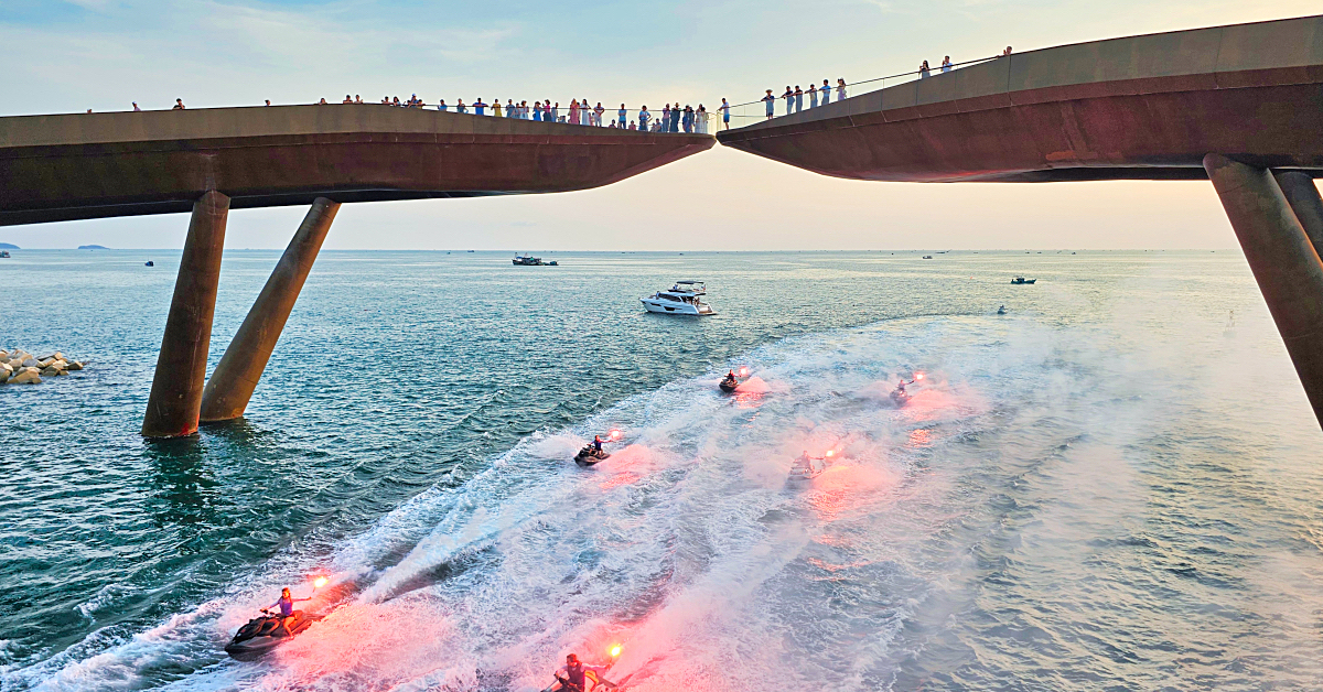 地中海小鎮親吻橋 Kiss Bridge～富國島最夢幻夕陽美景，愛情颶風水上極限運動表演 @嘿!部落!