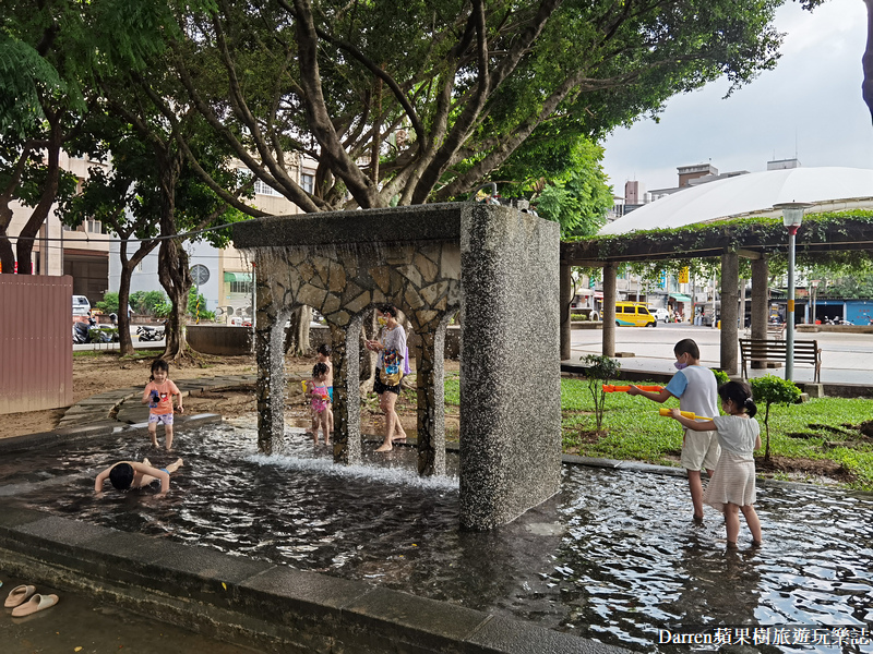 桃園玩水公園|永康公園/免費玩水戲水池/蜜蜂溜滑梯(交通)